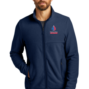 F110 Port Authority® Connection Fleece Jacket in color River Blue Navy