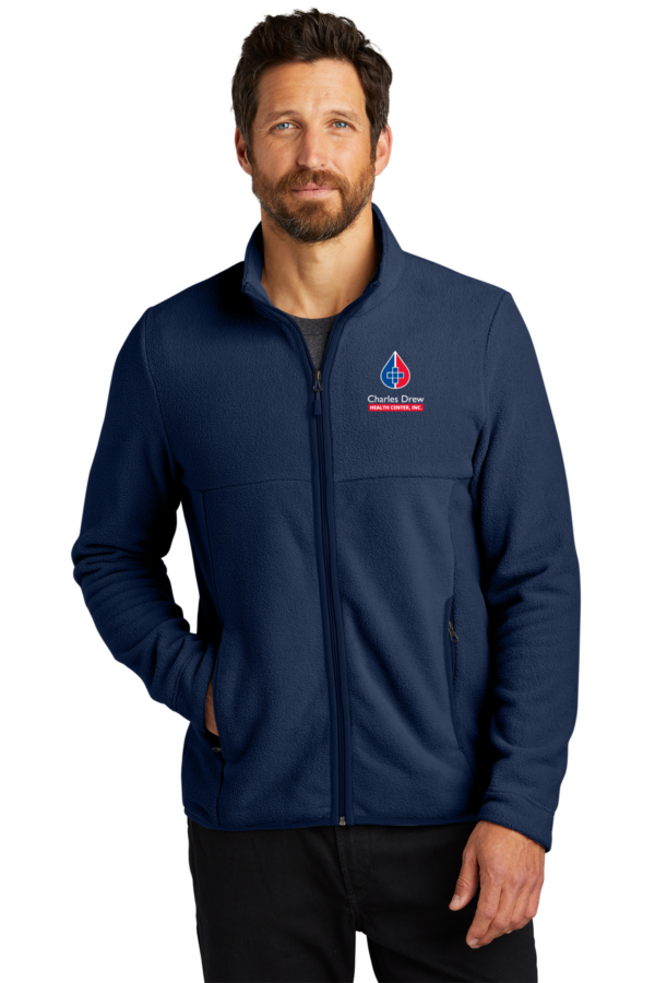 F110 Port Authority® Connection Fleece Jacket in color River Blue Navy