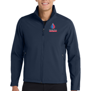 J317 Port Authority® Core Soft Shell Jacket shown in Dress Blue Navy.