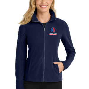 L223 Port Authority® Women's Microfleece Jacket in color True Navy