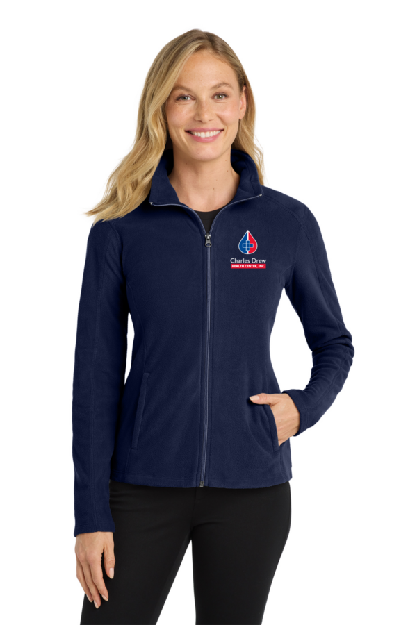 L223 Port Authority® Women's Microfleece Jacket in color True Navy