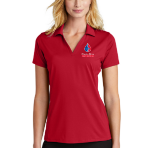 Ladies Red Performance Polo