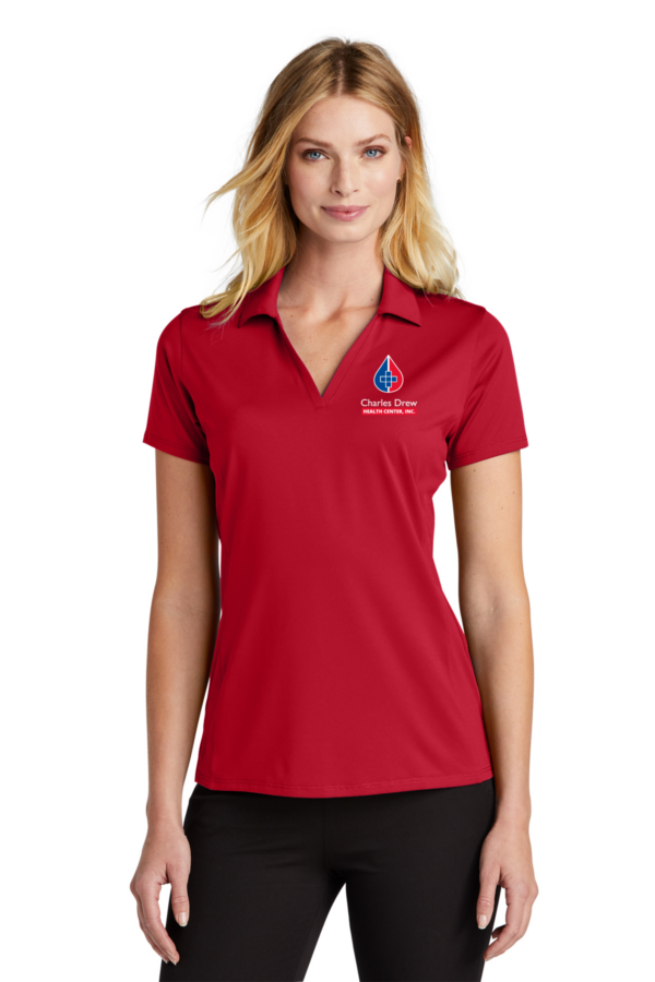 Ladies Red Performance Polo