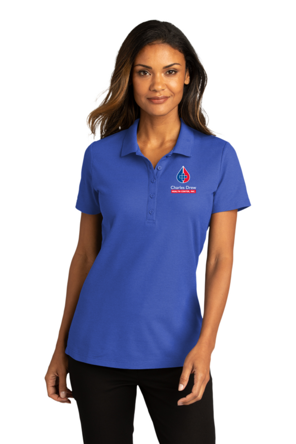 LK810 Port Authority® Women's SuperPro React™ Polo in color True Royal.